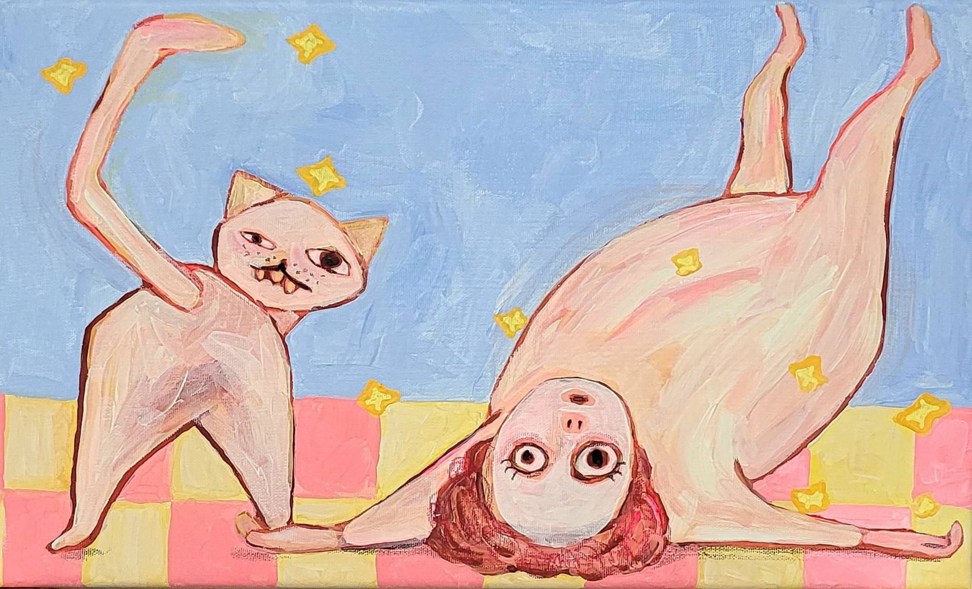소녀와 고양이    